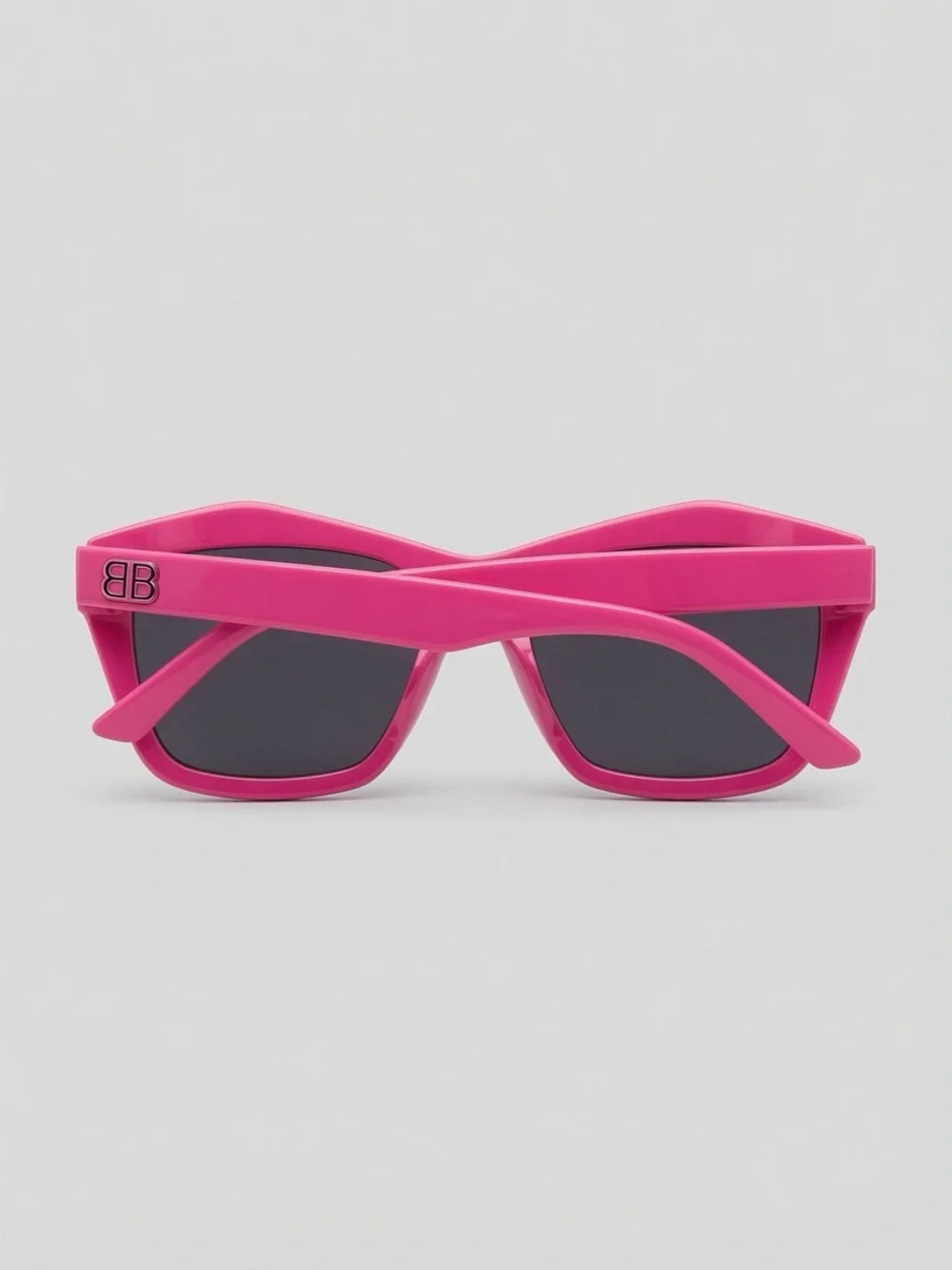 Balenciaga Hot Pink Oversized Cat-Eye Sunglasses